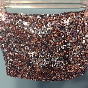 Sequenced strapless crop top✨